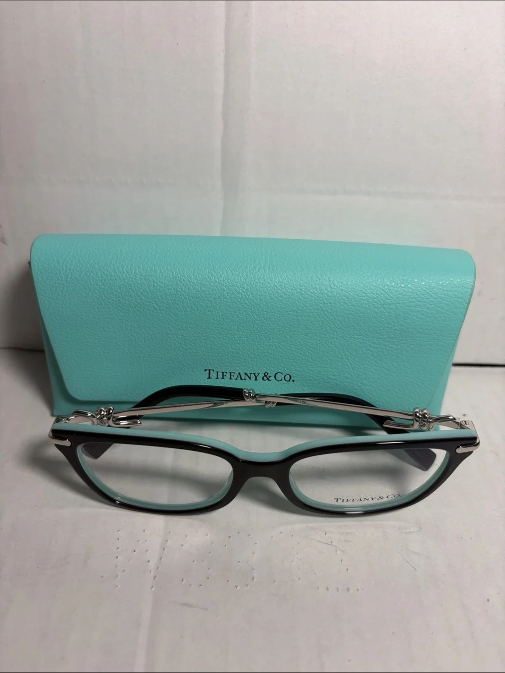 Tiffany & Co. Black Optical Glasses with Tiffany Blue Case